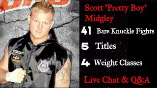 Scott Pretty Boy Midgley Britains busiest BKB fighter 41 Fights 5 titles at 4 wight Classes [upl. by Alekahs790]