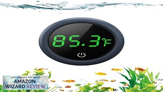 PAIZOO Fish Tank Digital Thermometer Accurate LED Display to ±09°F Tank Thermometer Review [upl. by Aney887]