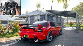 600BHP Mazda RX7  The Crew Motorfest  Steering Wheel Gameplay [upl. by Eetsim55]