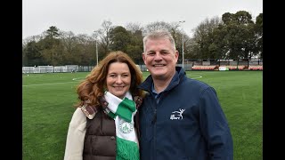 Gillian opens new pitch at Chichester City Football Club [upl. by Ilagam]