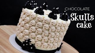 Halloween cake ideas  Chocolate Skulls Cake [upl. by Pontone898]