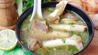 সুস্বাদু স্বাস্থ্যকর মাটন পায়া স্যুপ Mutton Paya Soup Recipe Tengri JuiceHealthy Mutton Leg Soup [upl. by Neirual]