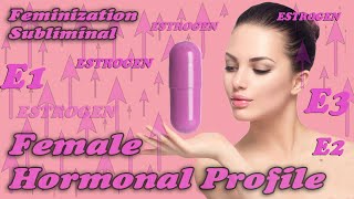 Female Hormonal Profile Brainwashing 1  MTF Subliminal Hypnosis Transgender [upl. by Fem]