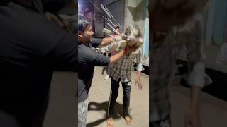 😱Cake h Mu par mar diya 😂birthday shorts viralvideo like youtube cake comedy funny 😱😂😂 [upl. by Naeloj]