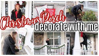 NEW FRONT PORCH DECORATE WITH ME HALLMARK CHRISTMAS MOVIE INSPIRED PORCH TIFFANI BEASTON 2022 [upl. by Greenwald976]