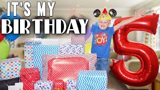 Michaels 5th Birthday Party and a HUGE Surprise Gift [upl. by Ntsyrk900]