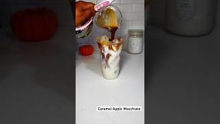 Caramel Apple Macchiato asmr coffeedrinks asmrvideo recipe coffee icedcoffee acrylicnails [upl. by Airitak]