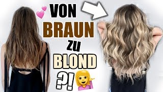 Große Veränderung Braun zu Blond Kommt mit zum Friseur ♡ BarbaraSofie [upl. by Euqram]