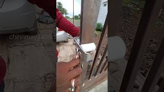 Sliding gate  nylon bearing bracket installation gate bearing gatedesign [upl. by Letnohs313]