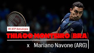 THIAGO MONTEIRO x Mariano Navone  ATP Antuérpia R1  React ao vivo [upl. by Kiah845]