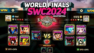 NEF vs KUROMI BO5 SWC2024 WORLD FINALS QuarterFinal  Summoners War [upl. by Atinrev]