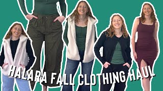 HALARA FALL TRY ON CLOTHING HAUL  FLEX DENIM REVIEW [upl. by Malas624]