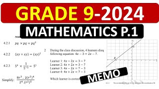 2024 MATHEMATICS GRADE 9 PAPER 1 FINAL EXAM PREP THUNDEREDUC [upl. by Anaeel26]