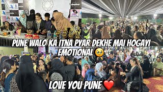 Pune Walo Ka Itna Pyaar Dekhe Mai Hogayi Emotional 🥹  Itna Crowd Aaya Baapre 😱  Love You Pune ❤️ [upl. by Eillak]