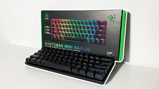 Razer Huntsman Mini Analog ASMR Unboxing  60 Gaming Keyboard [upl. by Nwahsan]