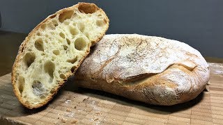 Ciabatta Bread Recipe｜77hydration｜10olive oil [upl. by Stila]