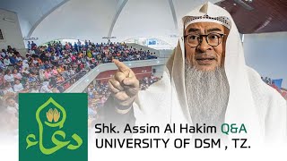 🔴LIVE Sheikh Assim Al Hakim  QampA  University of Dar es Salaam [upl. by Scholem]