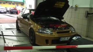 B18c4 TURBO 520 HP Dyno [upl. by Asilad]