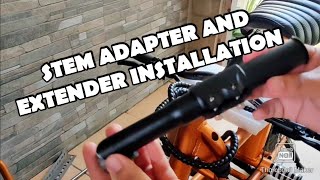 Fiido Q1 Q1S Stem Adapter and Extender installation [upl. by Gigi]