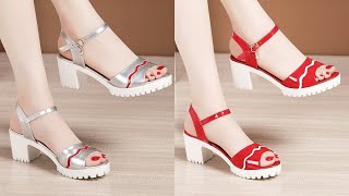 High heels sandals collection  Best sandals for women  Latest beautiful women in high heel sandals [upl. by Borman]