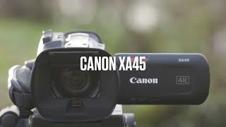 Canon XA45 – Compact 4K camcorder with professional recording capabilities [upl. by Aipotu813]