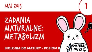 Zadania maturalne 1  Metabolizm  Matura z biologii 2015 maj  biologia liceum [upl. by Ttebroc]