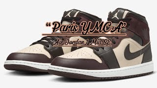 Air Jordan 1 Mid SE “Paris YMCA”  Detailed look  Price and Date Release [upl. by Naillimxam]