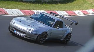 Crazy Fast Mazda Miata LFX V6 on the Nurburgring [upl. by Pugh]