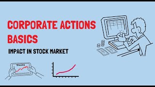 Corporate Actions basics for beginners with examples  Impact in stock market [upl. by Anyrtak]