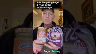 Signos CGM testing Sola Everything Bagel with Peanut Butter [upl. by Nerfe]