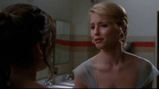 GLEE Quinn Fabray slaps Rachel Berry junior prom [upl. by Akamahs]