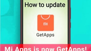 how to update mi getapps  Getapps kaise update kare [upl. by Neyu548]