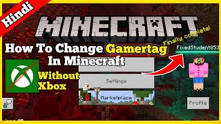 how to change gamertag in minecraft android  Change Gamertag In Minecraft  in hindi  2020 [upl. by Ara]