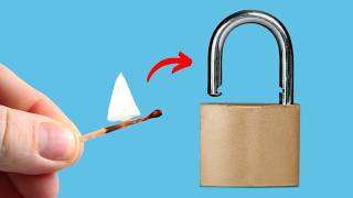 Unlock Any Lock with This Amazing Match Trick  Easy No Key Method [upl. by Wilscam431]