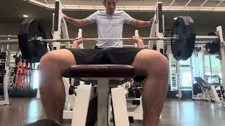 Bench press 2 reps 225 lbs [upl. by Curr]