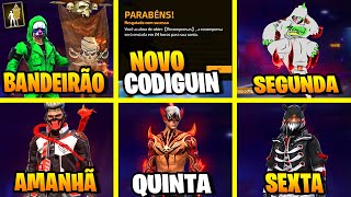 AMANHÃ COBRA NOVO CODIGUIN BANDEIRÃO PASSE FEVEREIRO CALENDARIO SEMANAL NOVIDADES FREE FIRE [upl. by Irtimd]