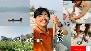 Fishing Eel fish in Narayani river [upl. by Concettina]