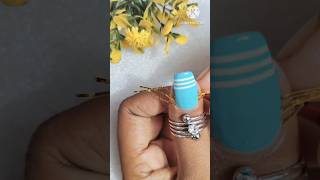 Easy nail art designs using striping tepnailartnaildesignsshortfeedsyoutubeshorts [upl. by Kimball]