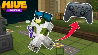 Controller player vs PC players in skywars Hive [upl. by Llehcear]