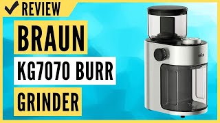 Braun KG7070 Burr Grinder Stainless Steel Review [upl. by Esirec785]