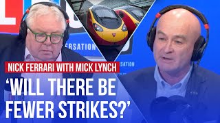 Mick Lynch on Labours plan to renationalise railways  LBC [upl. by Yral]