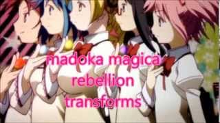 madoka magica rebellion transforms [upl. by Annahsed67]