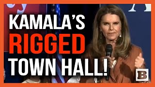 Kamalas Rigged Town Hall Host Maria Shriver Admits Questions Are quotPredeterminedquot [upl. by Lilahk]