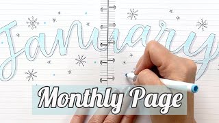 January 2024 Monthly Memory Page  Happy Planner Creative Journal Plan With Me  Bullet Journaling [upl. by Mandeville]