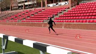 Hurdle Training  Drilling and Long Hurdles work with Joslyn Hamilton 12 [upl. by Jerri]