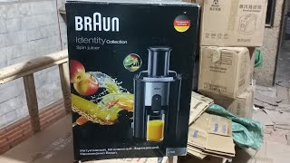 Braun J500 high quality heavy duty commercial juicer machine in pakistan full review and unboxing [upl. by Hey722]