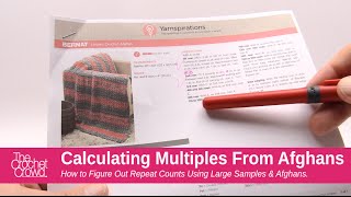 How to Calculate Crochet Multiples  BEGINNER  The Crochet Crowd [upl. by Cartie]