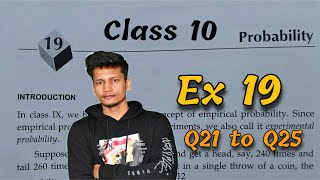 Class 10 Ex 19 Probability Q21 to Q25 Chapter 19  RS Aggarwal CBSE  Rajmith study [upl. by Suertemed]