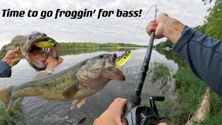 Time to go froggin’ for bassCrazy Frog Big Bass Fishing [upl. by Lytsirhc]