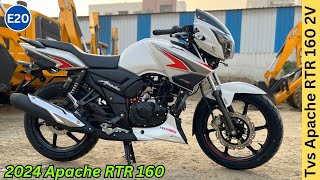 2024 Tvs Apache RTR 160 2v Dual Disc Full Detailed Review ✅ New Updates amp Features Apache 160 [upl. by Tepper]